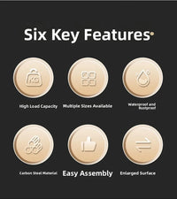 Multi-Layer Kitchen Storage Rack Carbon Steel for Spices and Tools