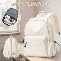 School backpack for Girl, Aesthetic Backpack for Women Cute Bookbag Preppy College Casual Lightweight Laptop Backpack Anti theft