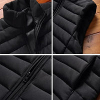 Men’s Winter Cotton Padded Sleeveless Vest Jacket