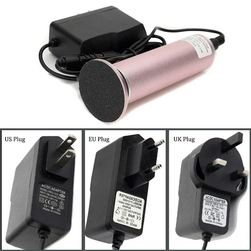 Electric Pedicure Foot File – Callus Remover w/ Sandpaper