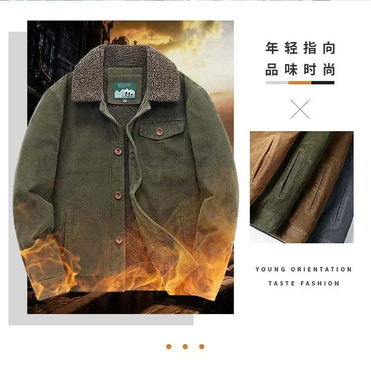 Men’s Tactical Military Windbreaker – Winter Fleece Jacket