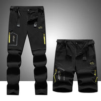 Men’s Outdoor Cargo Pants – Waterproof Detachable Hiking Wear