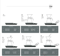 Smart Coffee Scale Kitchen Food Scale Digital Electronic Scale with Timer Precision Jewelry Scale Mini Household Weighing Scale