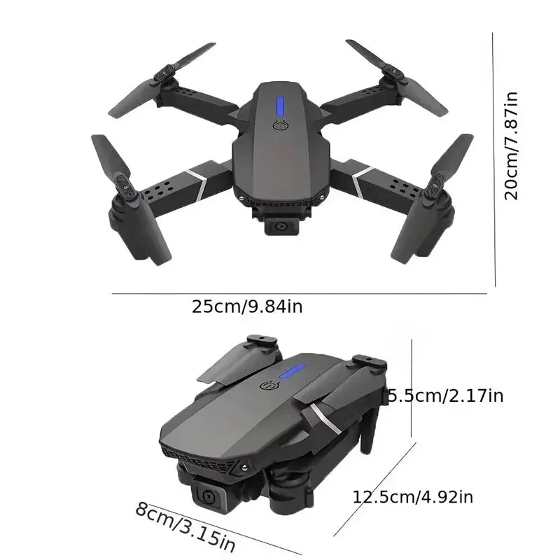 E88 Drone Toy – Dual Camera 4K HD Remote Control
