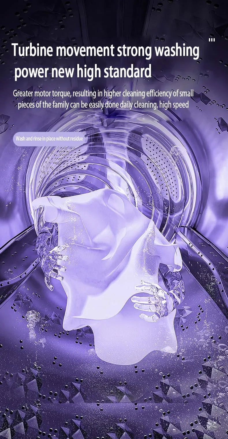 8L Portable Folding Mini Washing Machine