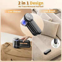 Rechargeable Fabric Shaver 5.6cm Blade Lint Brush Electric Lint Remover Digital Display Defuzzer Sweater Shaver Clothing Blanket
