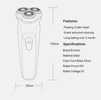 Blackstone Rotary Shaver – USB Rechargeable 3D Beard Trimmer