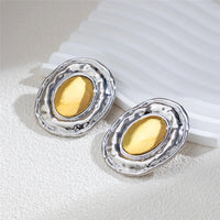 Large Round Circle Stud Earrings – Vintage Punk Style