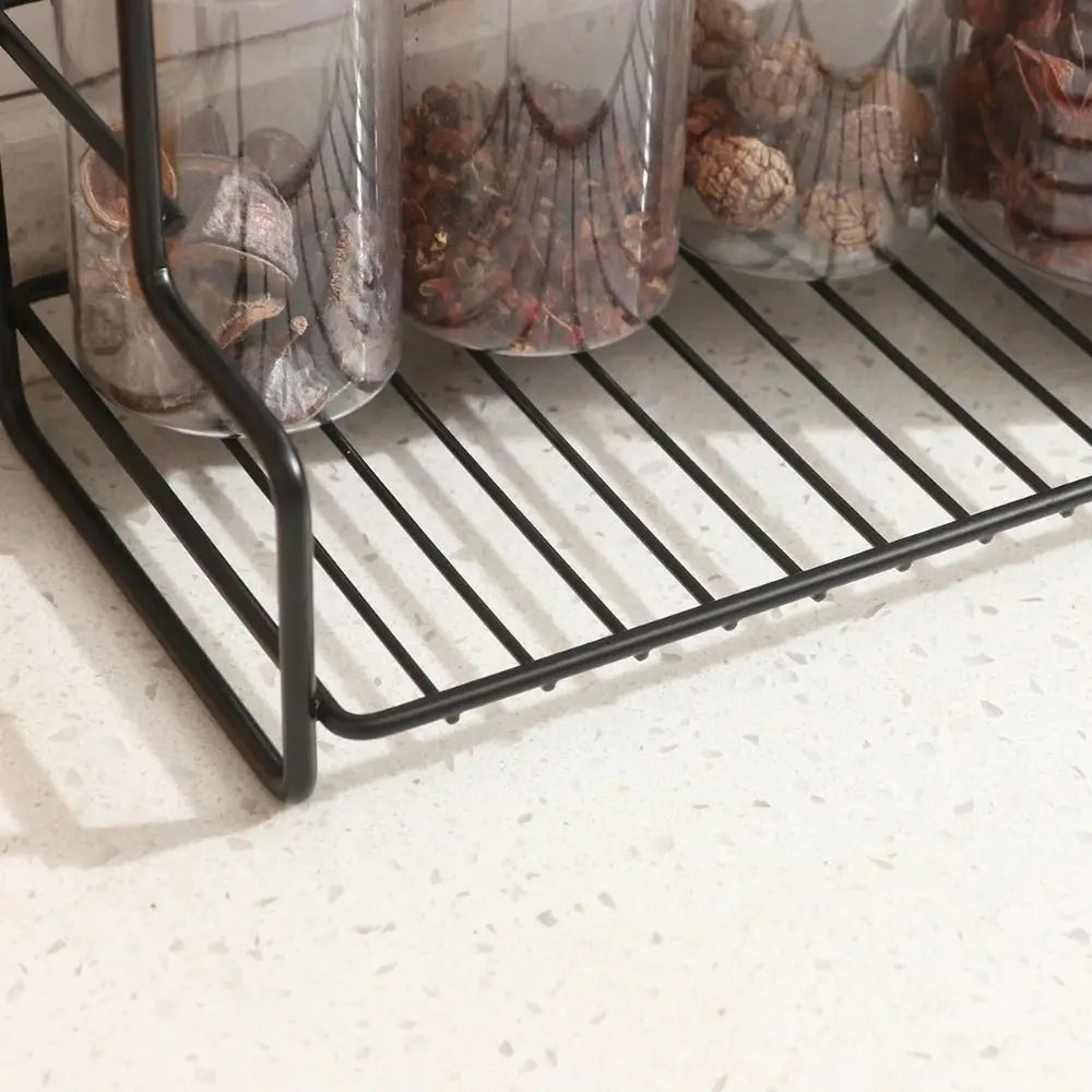 Waterproof Double-Layer Kitchen Organizer Shelf – Space Saver