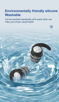 Soft Silicone Earplugs – Noise Canceling & Waterproof,