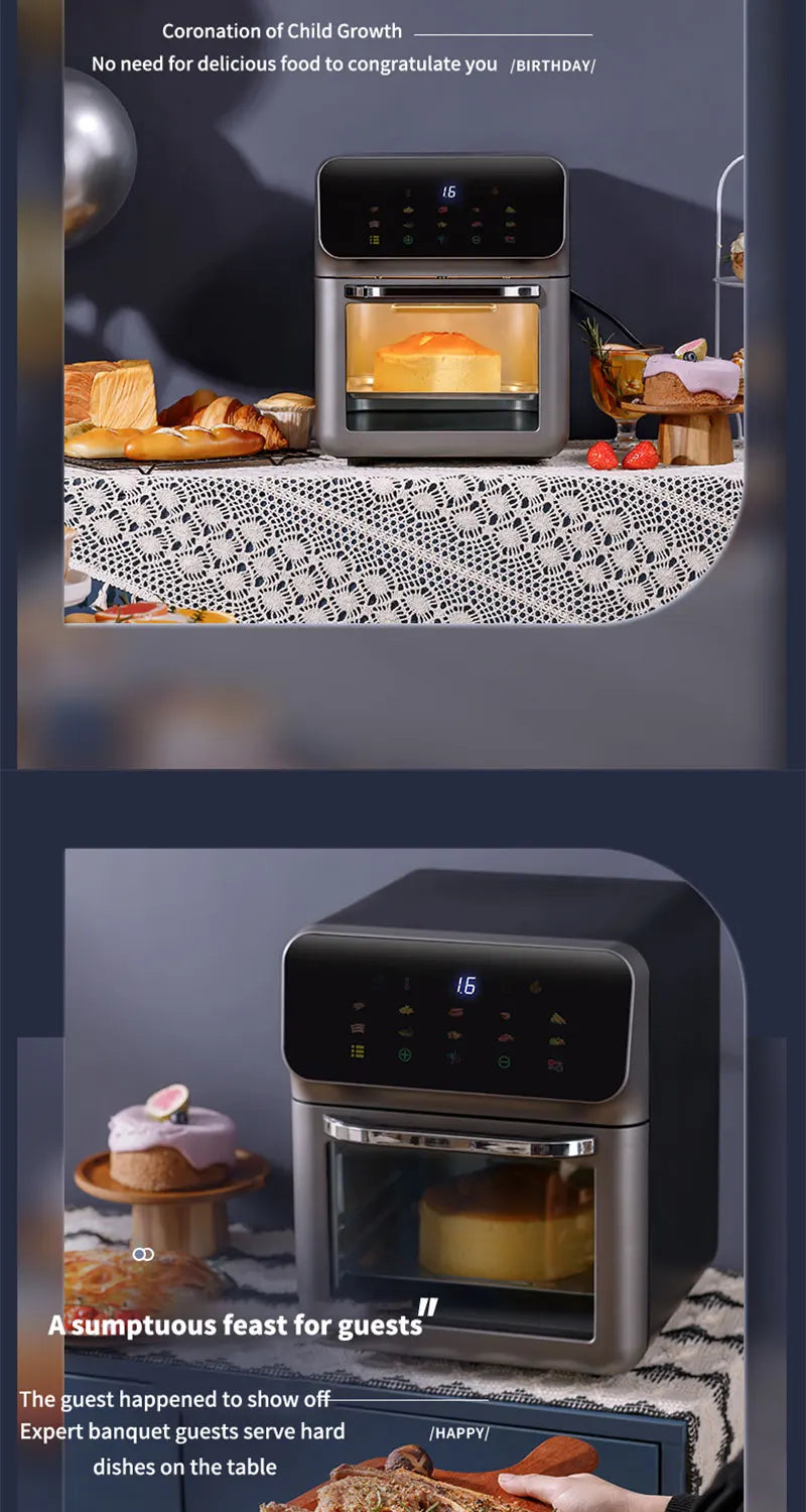 10L Large Electric Air Fryer Oven Oil-Free