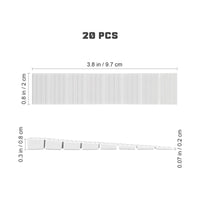 20pcs Adjustable Furniture Table Levelers Plastic Leveling Shims Furniture Height Adjustment Wedges