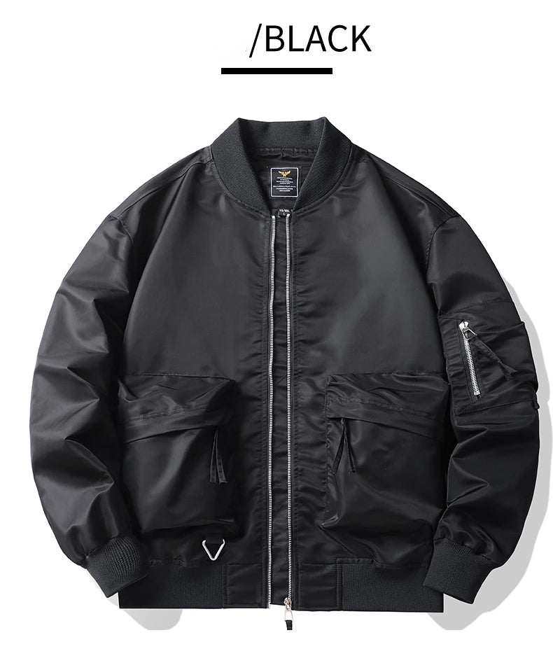Men’s Cargo Jacket Winter Warm Streetwear