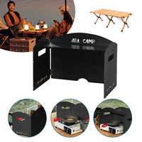 Foldable Gas Stove Windshield for Camping & BBQ