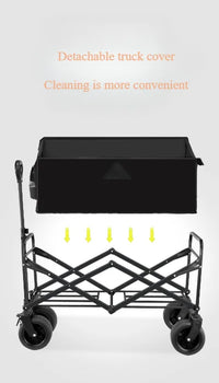 Outdoor Camping Cart – Large Capacity Foldable Trolley