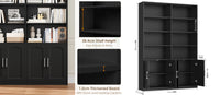 Getone Bookshelf Wardrobe with 12 Compartments & Doors