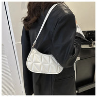 Vintage Fashion Versatile New Women's Bags Solid Rhombic High-End Texture Simple Generous Temperament Crossbody Shoulder