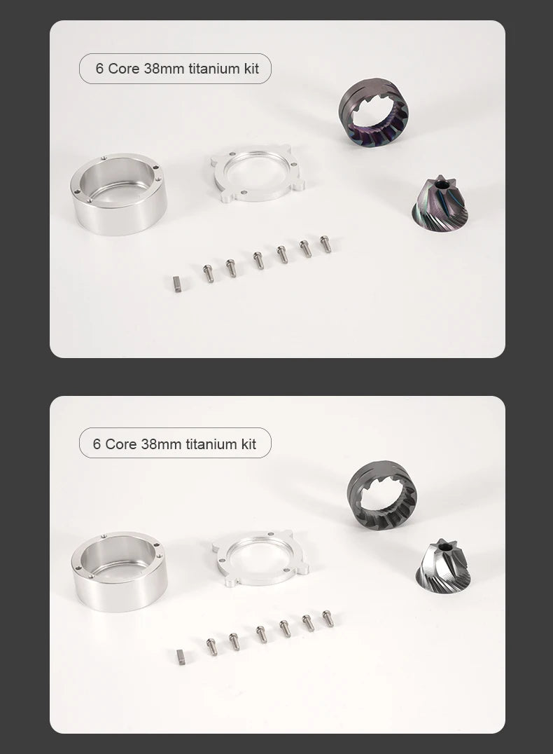 Replaceable Seven-core 48mm Burr 6-core 38mm Burr Espresso Electric Coffee Grinder Household Coffee Bean Grinder