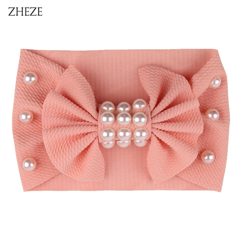 Cute 7" Double Layer Hair Bow Headband for Baby Girls