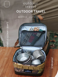 Camping Insulated Bowl & Cup Storage Bag – Outdoor Carry