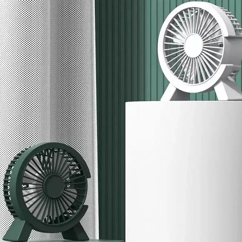 Portable USB Mini Fan – Silent Rechargeable Air Cooler