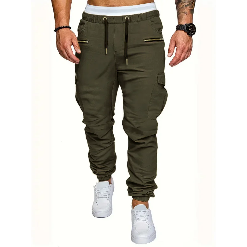 Men’s Tactical Multi-Pocket Cargo Pants Autumn