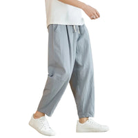 Men’s Cotton Linen Pants – Casual Loose Streetwear