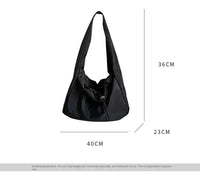 Women Bag New Nylon Bucket Fashion Solid Zipper SOFT Shoulder Bag Purses and Handbags Luxury Designer Black Tote Bag сумка