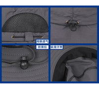 Men’s Panama Sun Hat with Neck & Face Cover