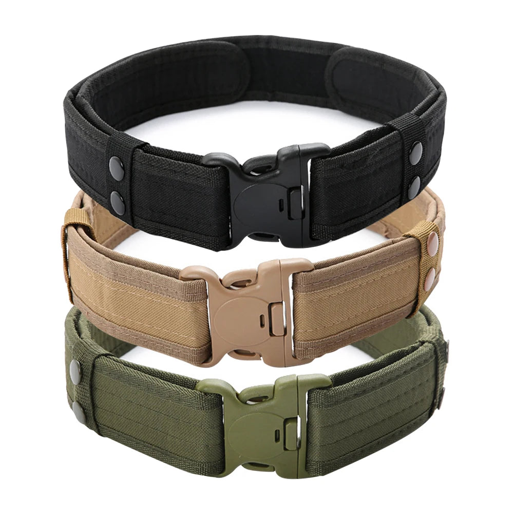 Men’s Tactical Combat Belt – Quick Release Canvas Strap