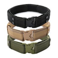Men’s Tactical Combat Belt – Quick Release Canvas Strap