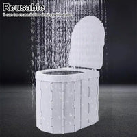 Portable Folding Camping Toilet – Wide Seat & High Load