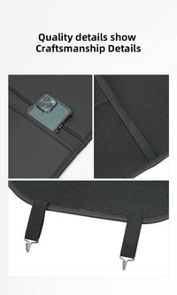 Leather Car Seat Back Protector Waterproof Kick Mat
