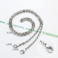 Polished Shine Stainless Metal Chain Shoulder Strap For Designer Lady Handbag Women Bag Purse Pochette Golden Silvery