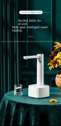 Smart Automatic Water Dispenser 3-gear USB Electric Water Pump With Stand Smart Water Bottle Pump Dispenser For Home Kitchen