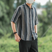 Men’s Elegant Striped Long Sleeve Shirt