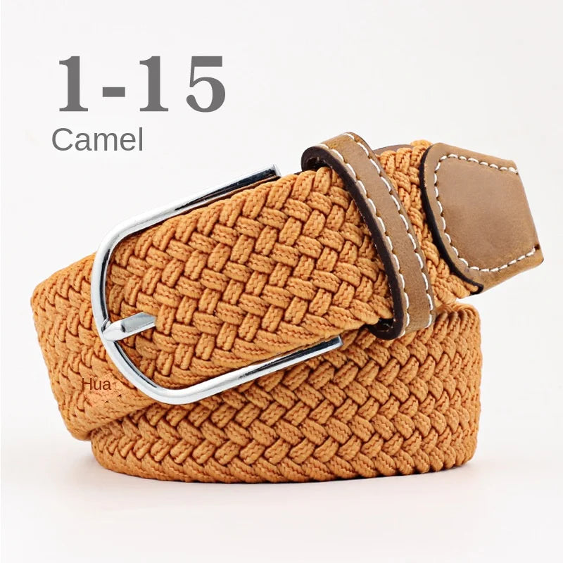 Unisex Colorful Canvas Belt – 107/120cm Casual Luxury Nylon Girdle for Men & Women