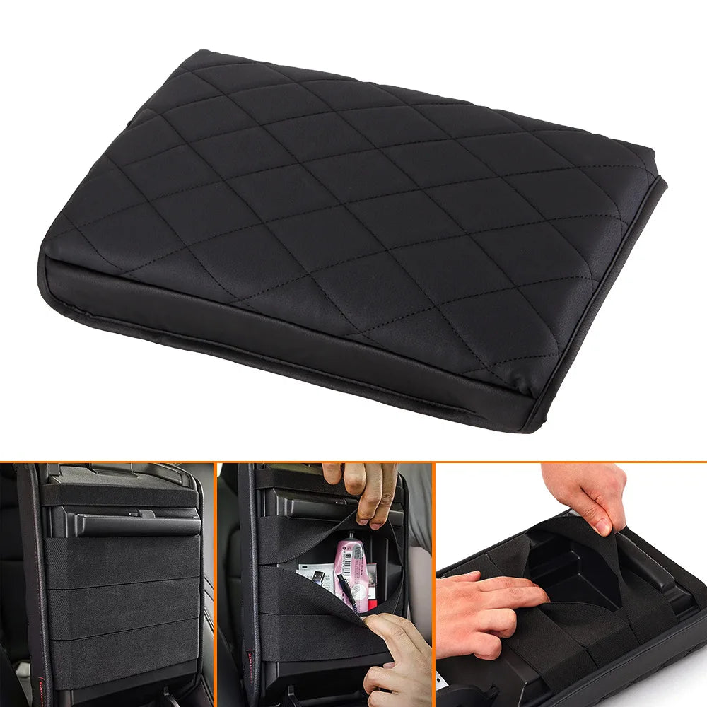PU Leather Center Console Armrest Cover Tesla Model 3/Y