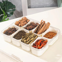 Multi-Grid Kitchen Spice Storage Box Sealed
