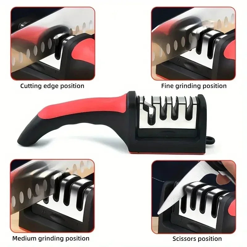 Portable Kitchen Knife Sharpener Quick Sharpening Tool