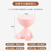 Modern Cartoon Edge Coffee Side Table with Storage