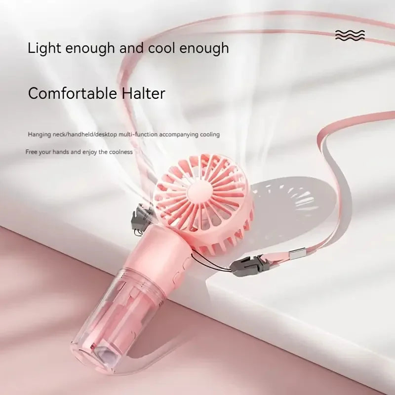 Summer Spray Mist Fan Mini Water Fan F2 Portable Handheld Rechargeable Outdoor Small Fan for Student Dormitory Cooling Tools