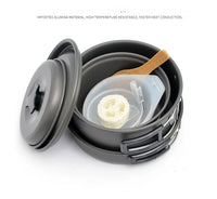 Camping Cookware Set Portable Pot & Pan for 1–7 Persons