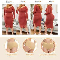 Women Shapewear Waist Trainer Seamless Butt Lifter Padded Butt Hip Enhancer Body Shaper Brief Panties Underwear Tummy Control