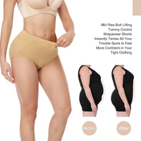 Women Shapewear Waist Trainer Seamless Butt Lifter Padded Butt Hip Enhancer Body Shaper Brief Panties Underwear Tummy Control