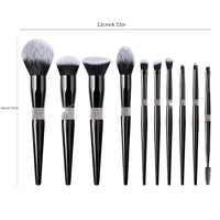 Makeup Brush Set – 10pcs Synthetic Nylon