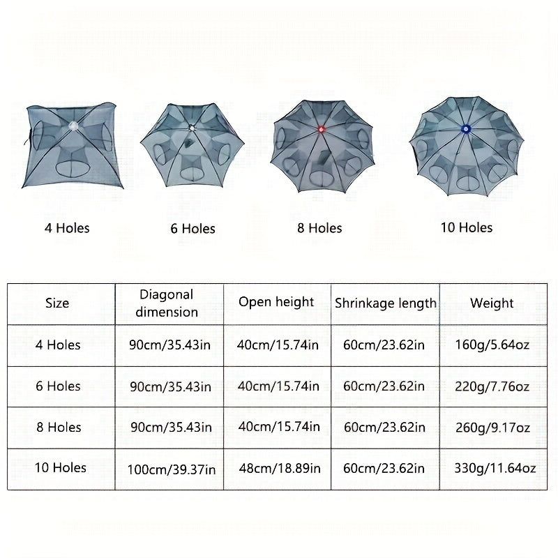 Foldable Hexagonal Umbrella Fishing Net