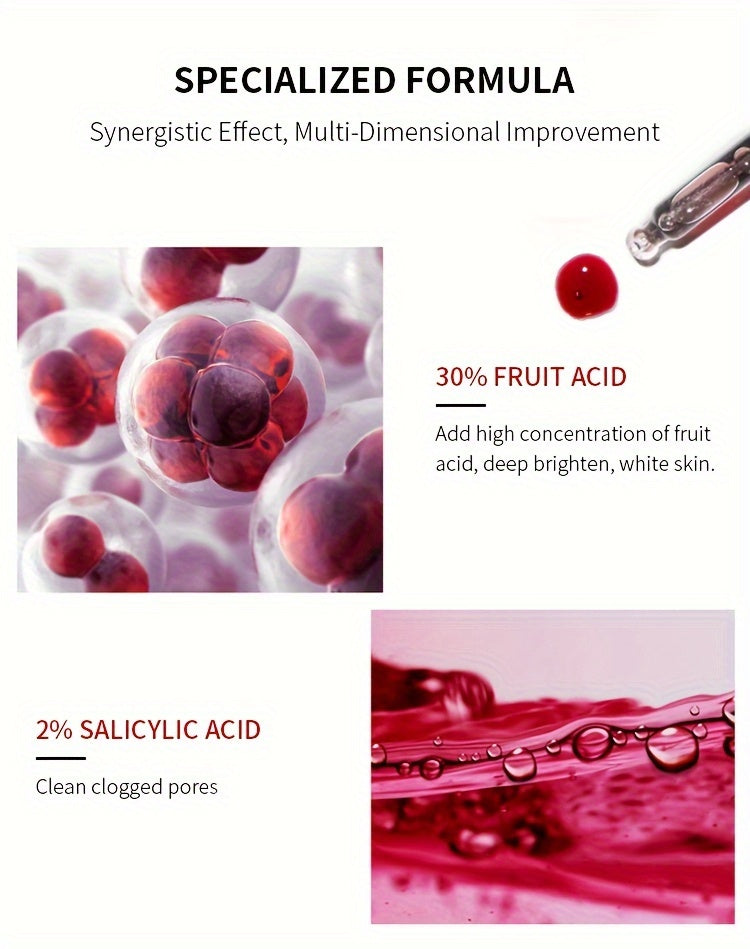 AHA 30% + BHA 2% Exfoliating Facial Peel Serum 1oz