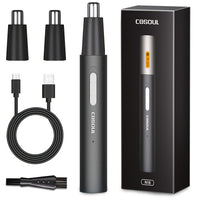 Painless Rechargeable Nose Hair Trimmer for Men and Women - Efficient Nose and Ear Hair Trimmers with Washable Cutter Head and Advanced Safety Features - Perfect Holiday Gift for Father's Day and Everyday Grooming