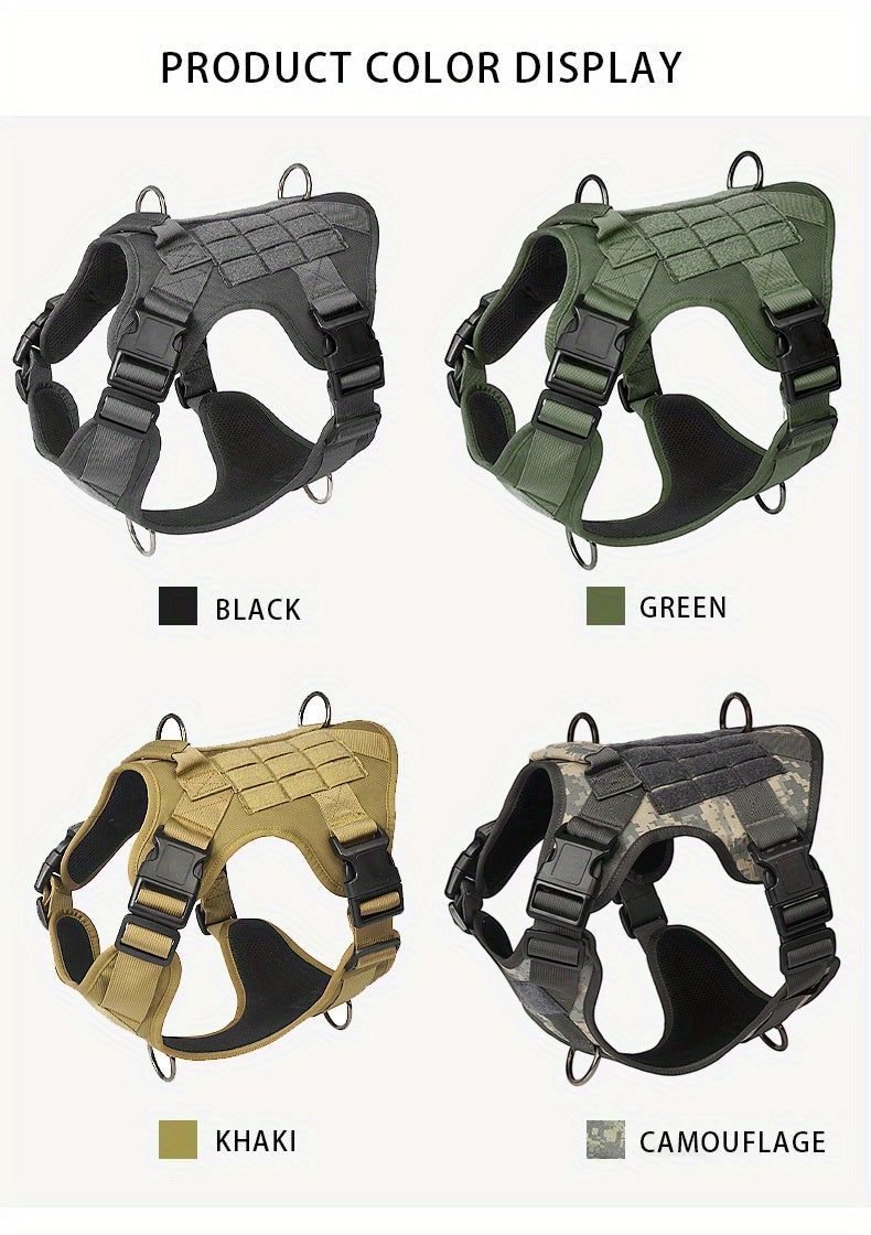 Heavy Duty Adjustable Dog Harness with Handle